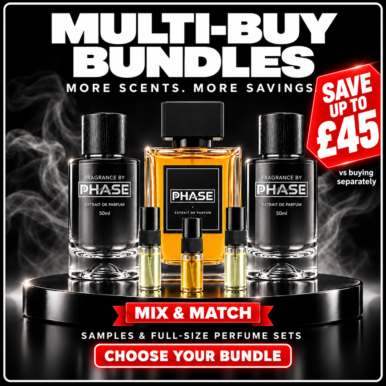 Phase mix and match perfume bundles, save up to £45 versus buying separately