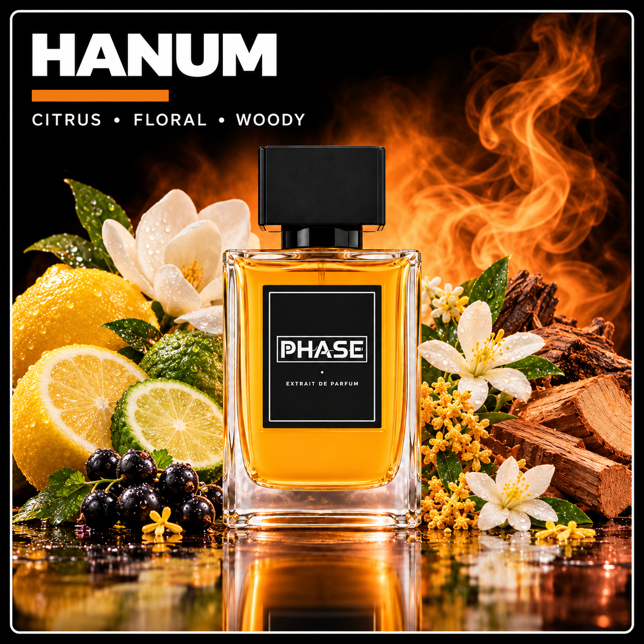 Hanum by Phase Fragrances – citrus floral woody unisex fragrance