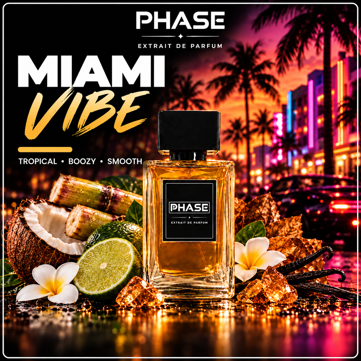 Miami Vibe by Phase Fragrances tropical unisex Extrait de Parfum hero