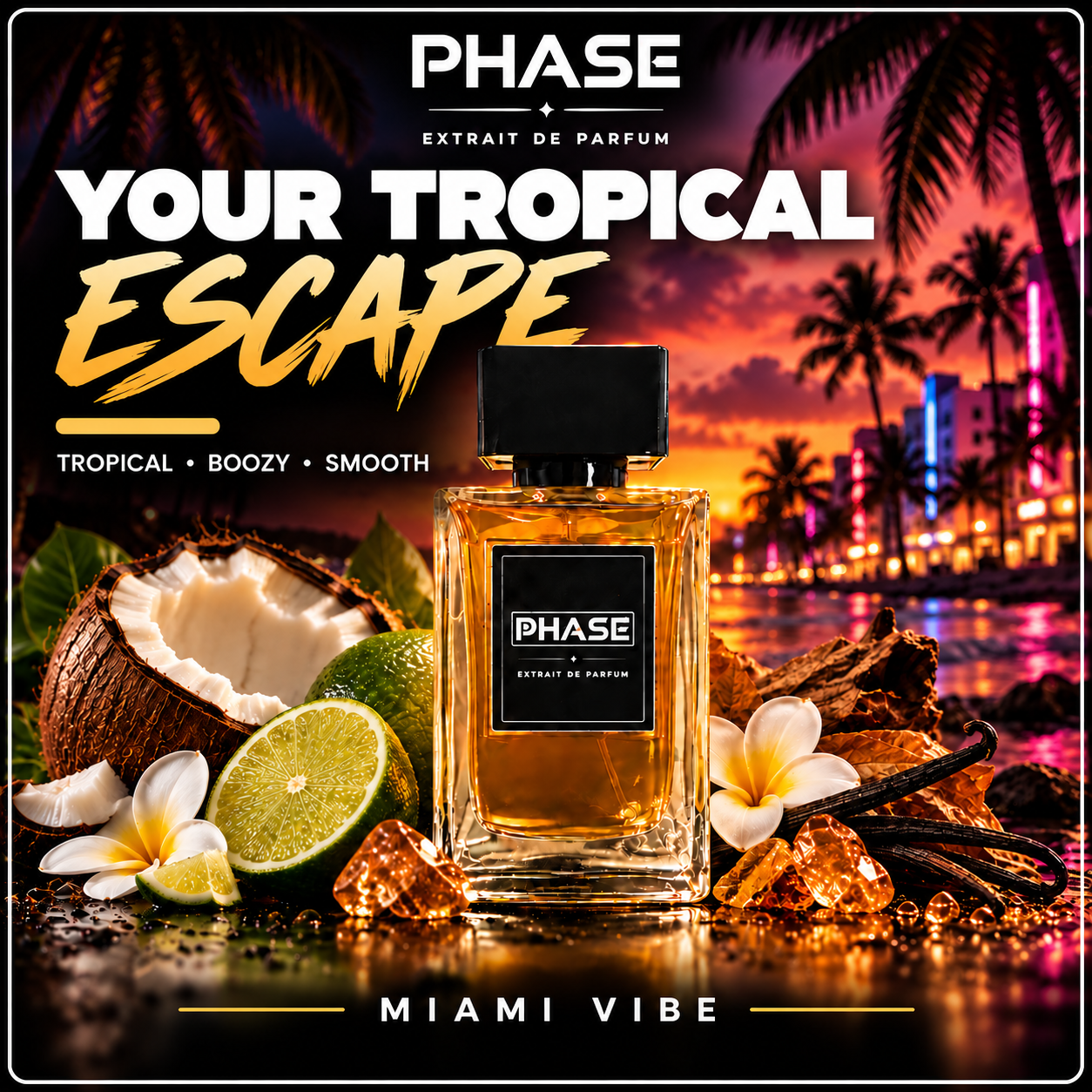 Miami Vibe your tropical escape perfume hero
