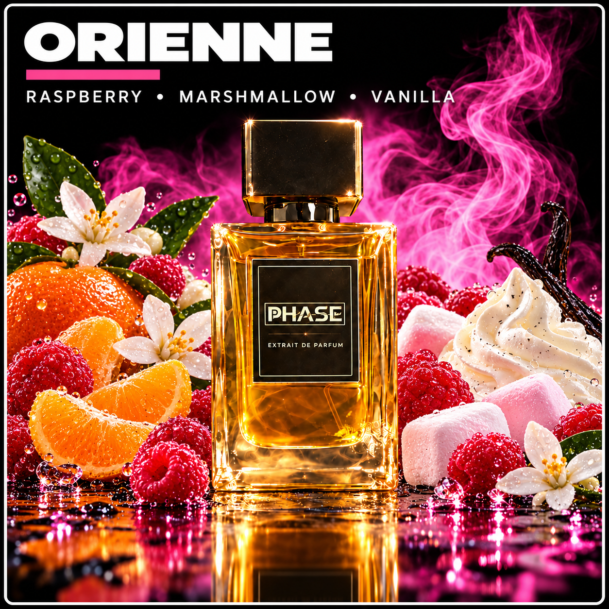 Orienne by Phase Fragrances — raspberry, marshmallow and vanilla
