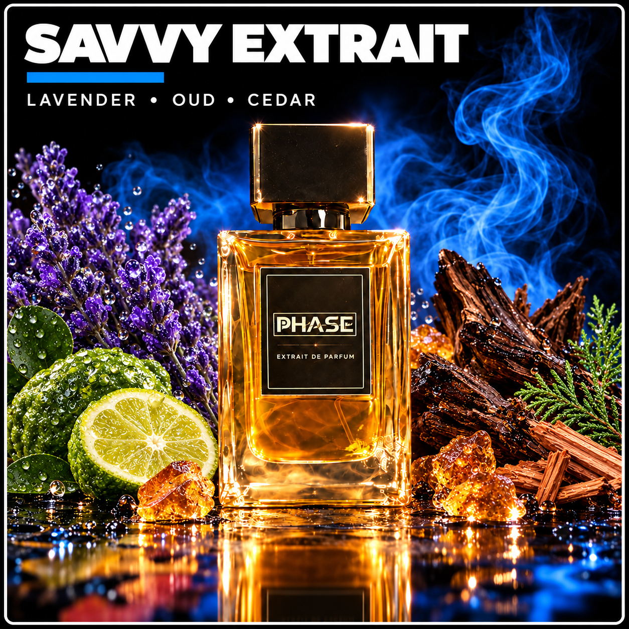 Savvy EXTRAIT by Phase Fragrances — lavender • oud • cedar