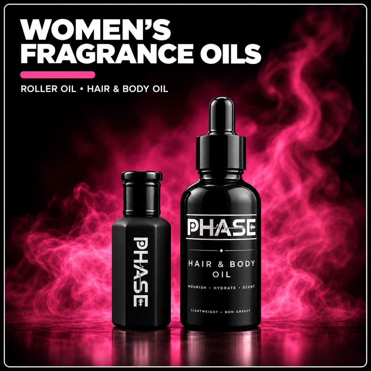 WOMEN’S FRAGRANCE OILS – Phase roller oil and hair & body oil